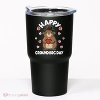 Happy Groundhog Day Punxsutawney Phil Tumbler thumb 0