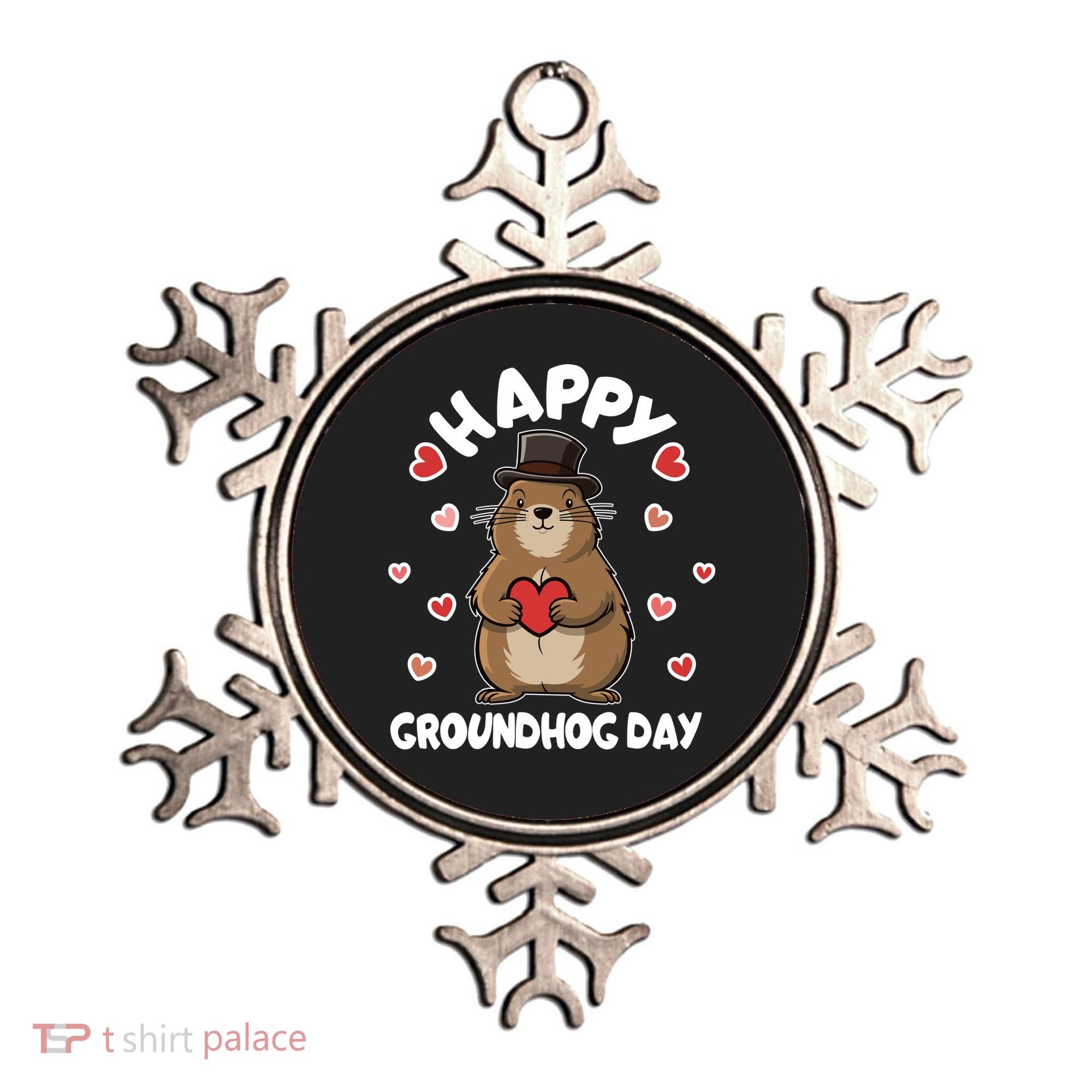 Happy Groundhog Day Punxsutawney Phil Ornament