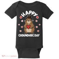 Happy Groundhog Day Punxsutawney Phil Baby Bodysuit thumb 0