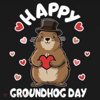 Happy Groundhog Day Punxsutawney Phil Baby Bodysuit thumb 2