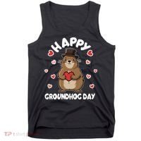 Happy Groundhog Day Punxsutawney Phil Tank Top thumb 0