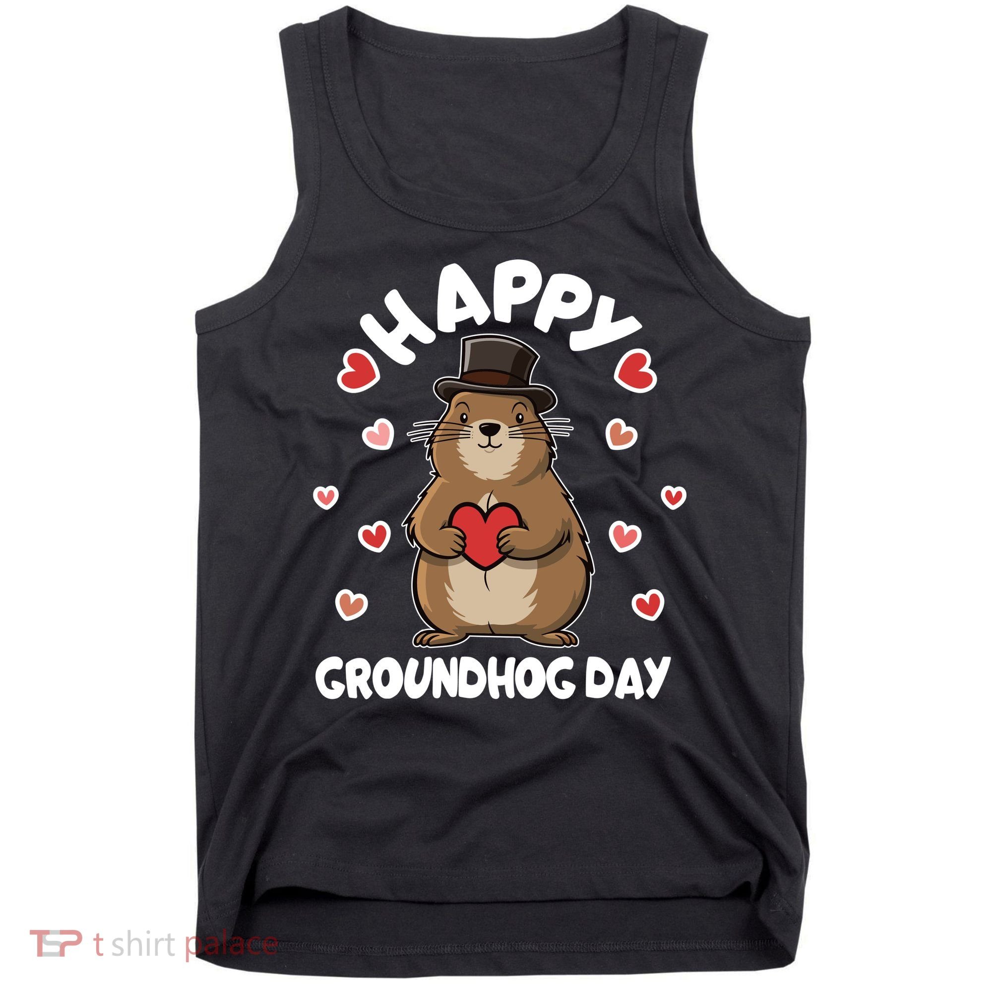Happy Groundhog Day Punxsutawney Phil Tank Top