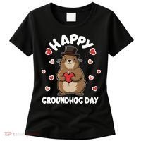 Happy Groundhog Day Punxsutawney Phil Women's T-Shirt thumb 0