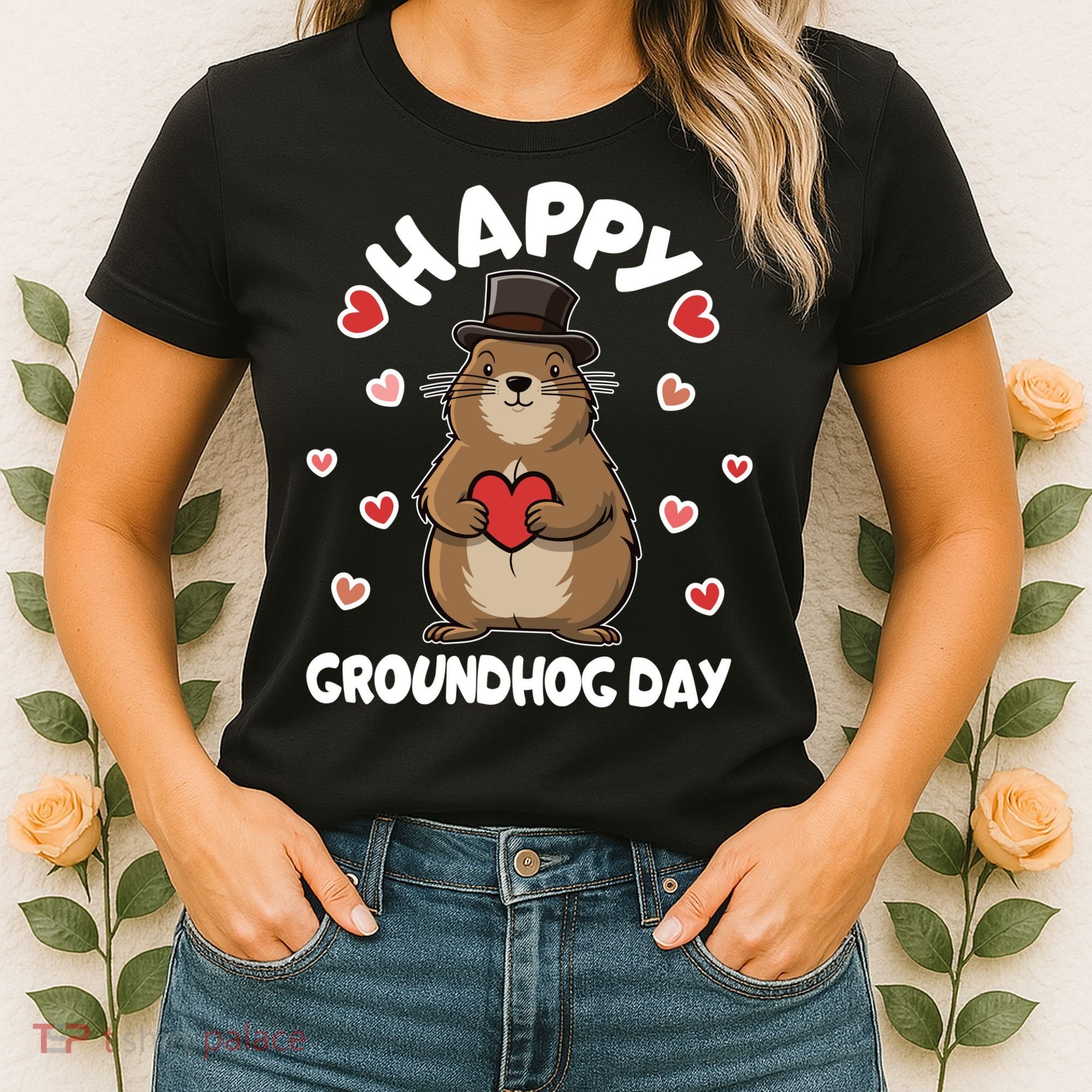 Happy Groundhog Day Punxsutawney Phil Women's T-Shirt