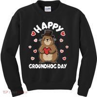 Happy Groundhog Day Punxsutawney Phil Kids Sweatshirt thumb 0