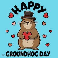 Happy Groundhog Day Punxsutawney Phil Long Sleeve Shirt thumb 2