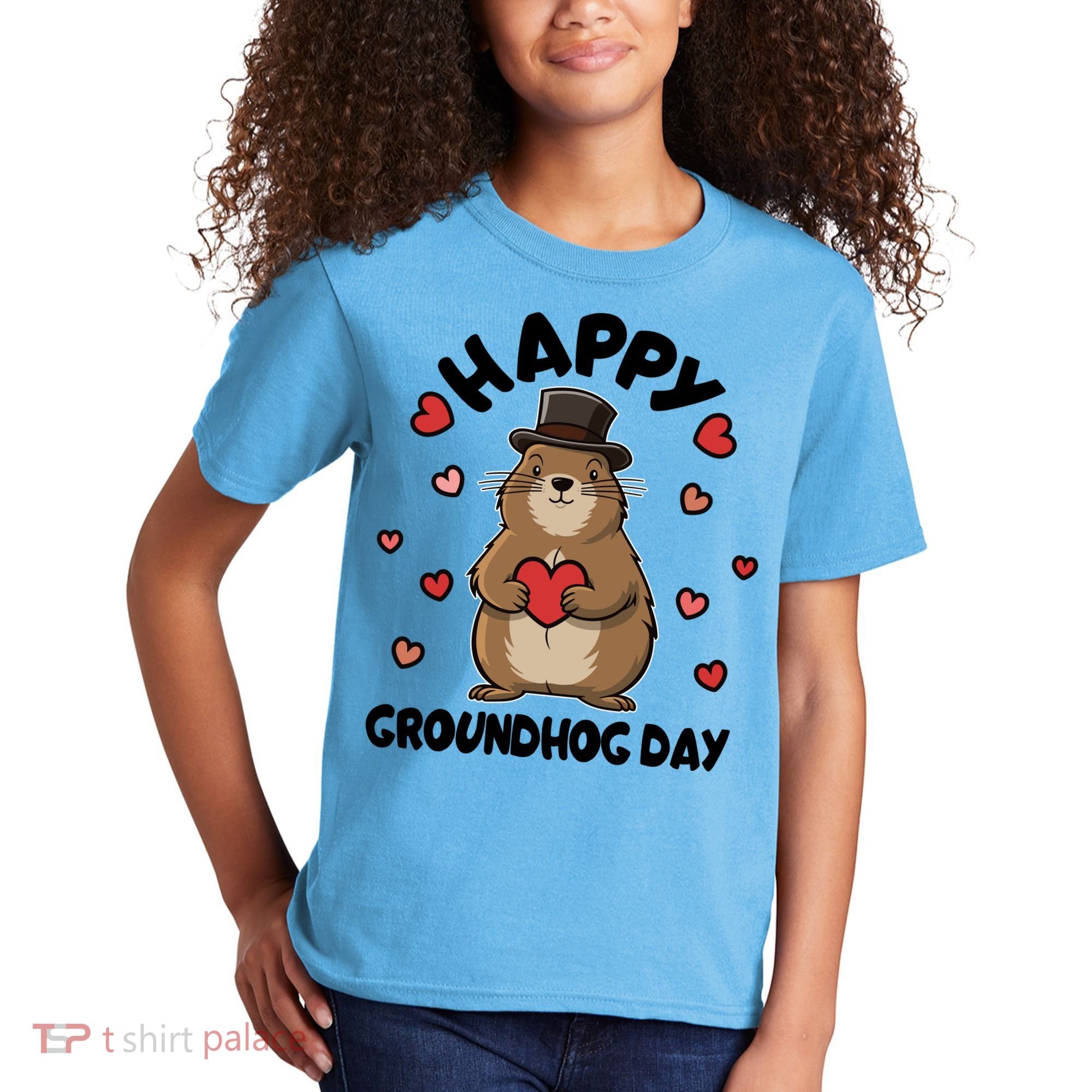Happy Groundhog Day Punxsutawney Phil Kids T-Shirt