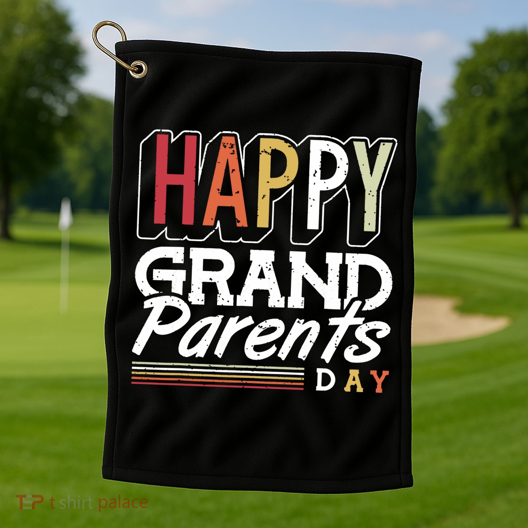 Happy Grandparents Day Grandparents Day Golf Towel