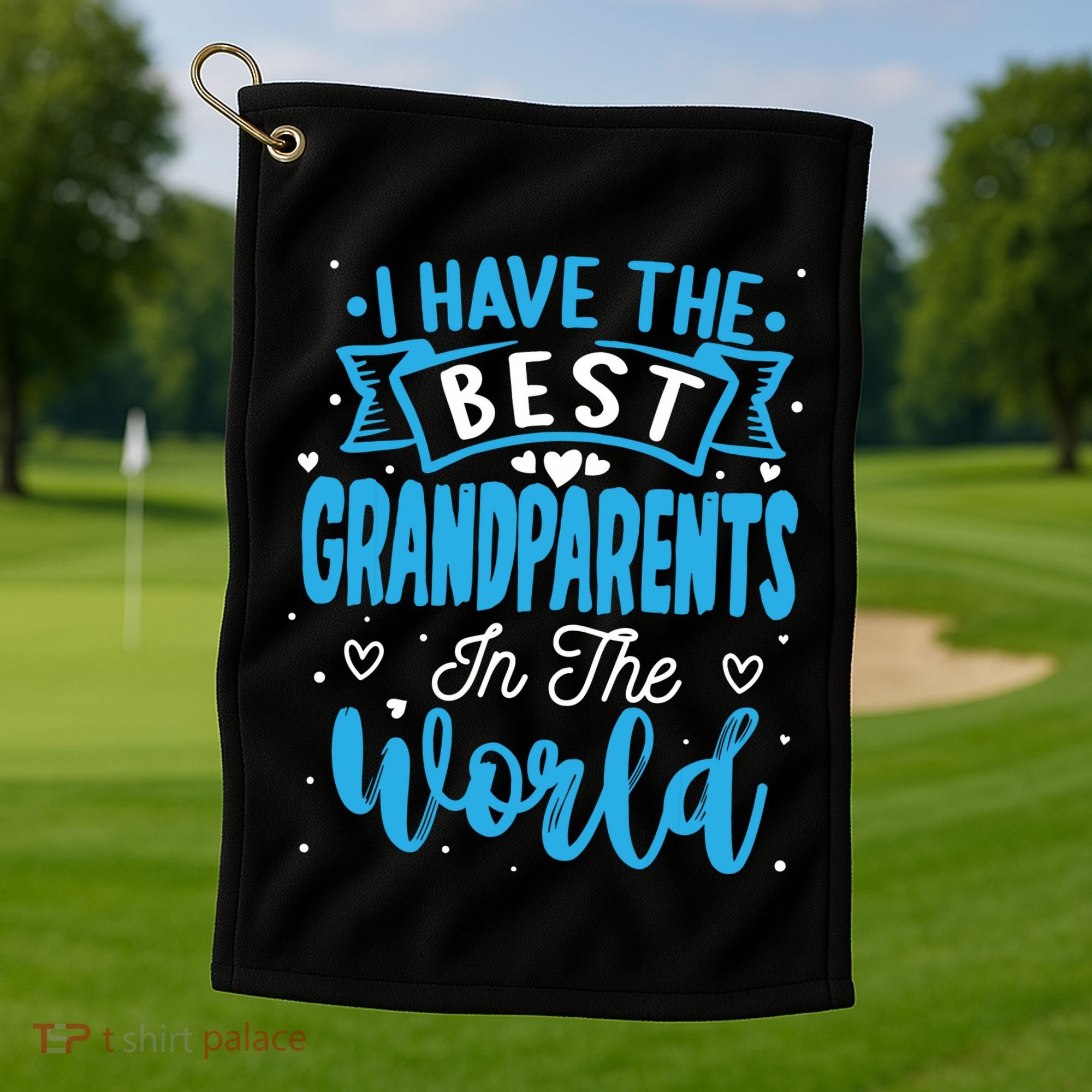 Happy Grandparents Day Funny Grandparents Day Golf Towel