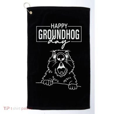 Happy Groundhog Day Golf Towel