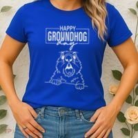 Happy Groundhog Day Women's T-Shirt thumb 2