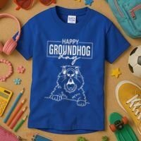Happy Groundhog Day Kids T-Shirt thumb 3