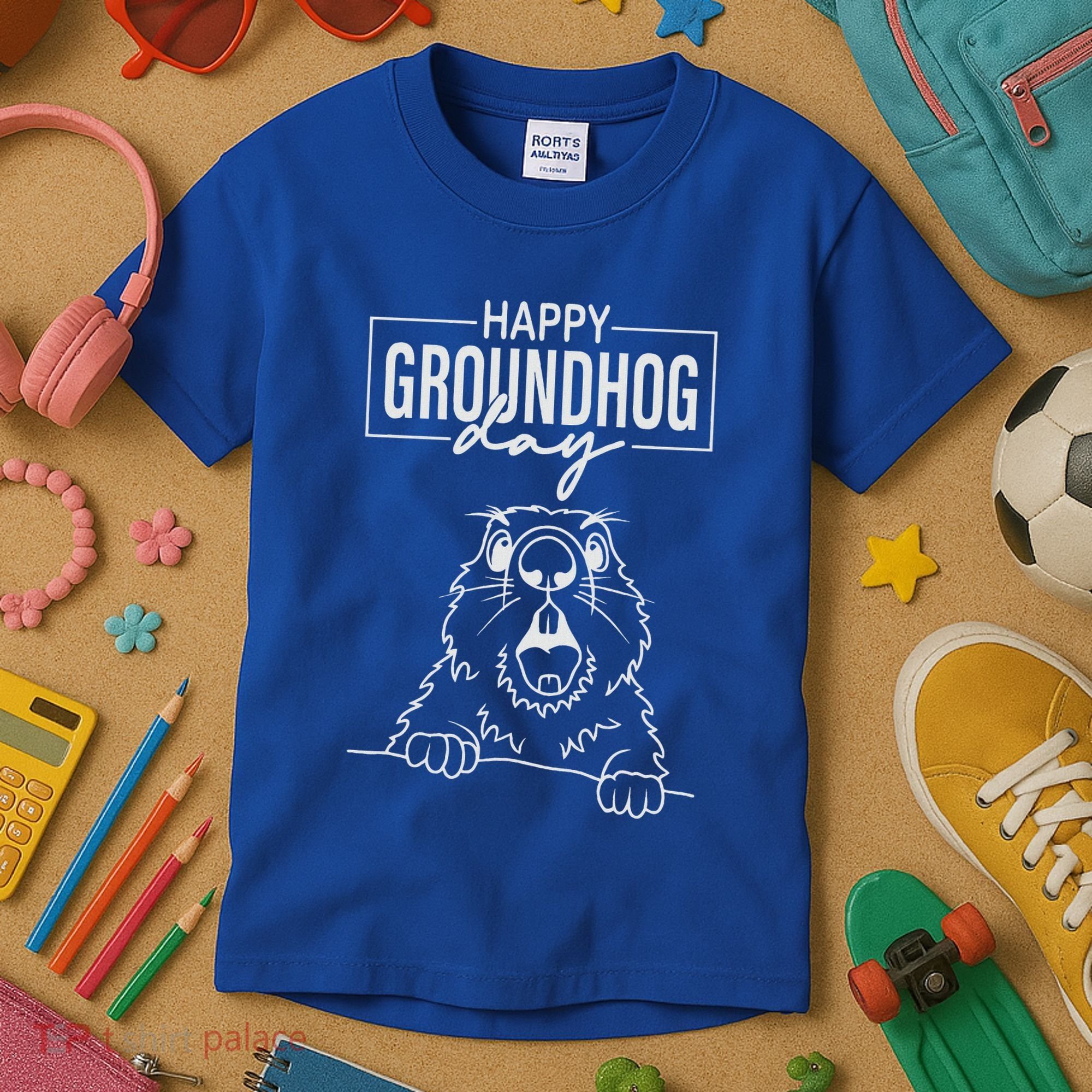 Happy Groundhog Day Kids T-Shirt