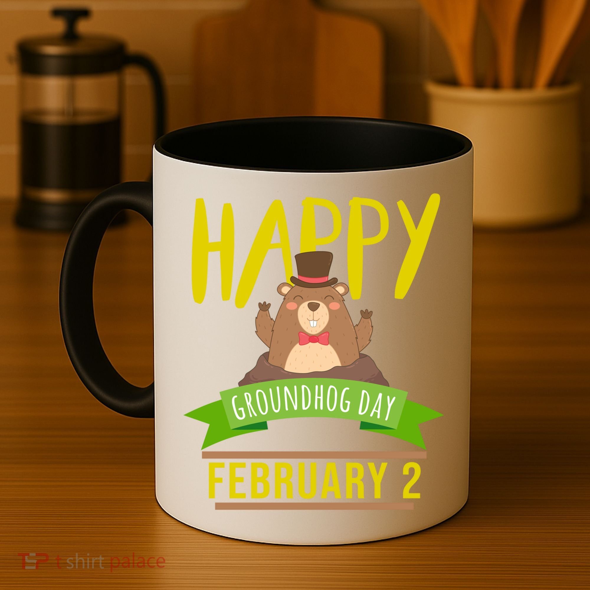 Happy Groundhog Day Respect The Groundhog Gift Coffee Mug