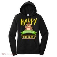 Happy Groundhog Day Respect The Groundhog Gift Women's Hoodie thumb 0