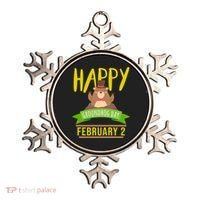 Happy Groundhog Day Respect The Groundhog Gift Ornament thumb 0