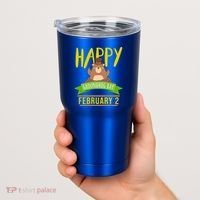 Happy Groundhog Day Respect The Groundhog Gift Tumbler thumb 2