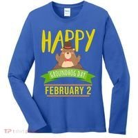 Happy Groundhog Day Respect The Groundhog Gift Women's Long Sleeve Shirt thumb 0
