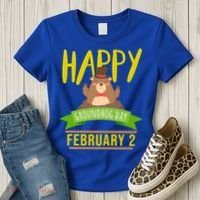 Happy Groundhog Day Respect The Groundhog Gift Women's T-Shirt thumb 3