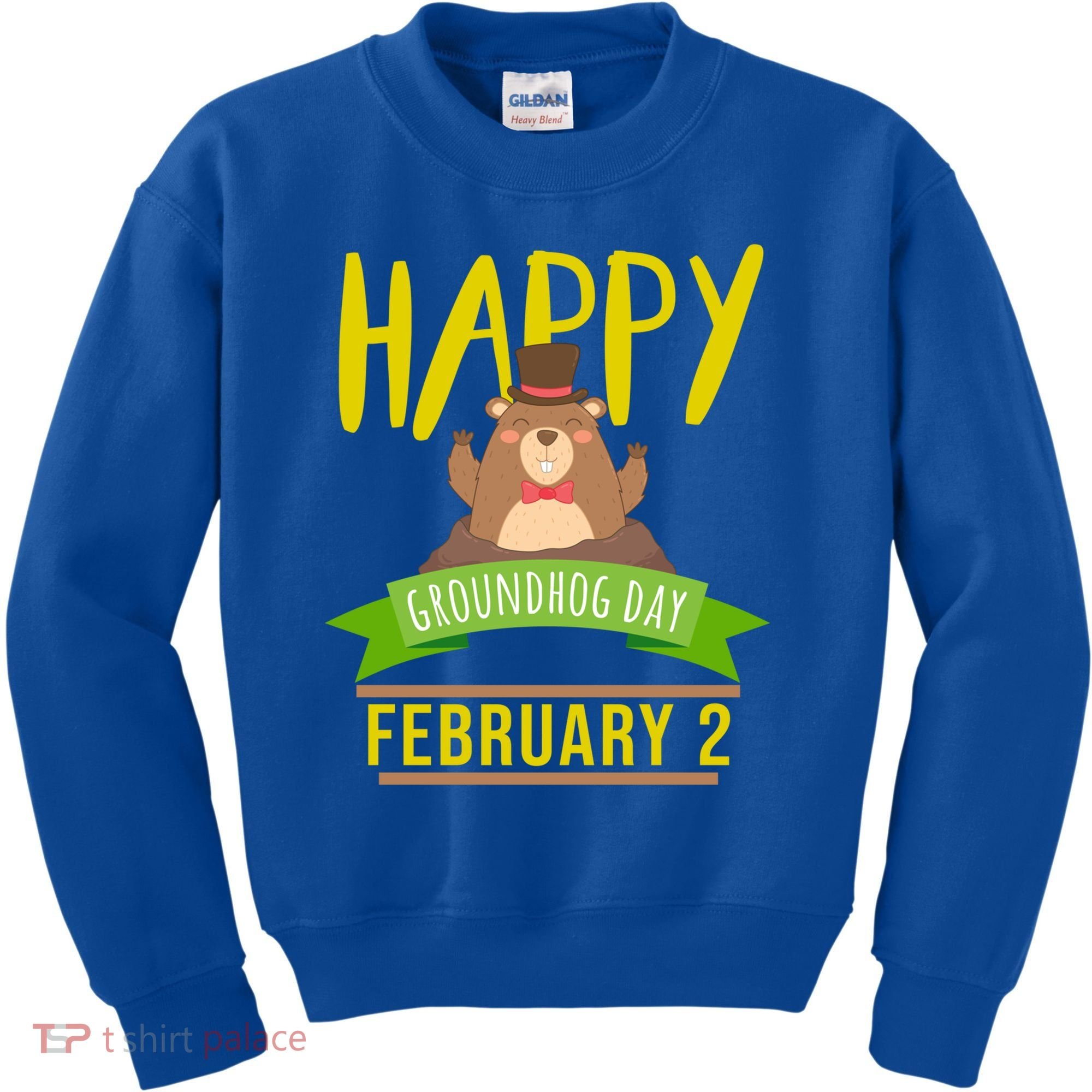 Happy Groundhog Day Respect The Groundhog Gift Kids Sweatshirt