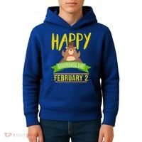 Happy Groundhog Day Respect The Groundhog Gift Kids Hoodie thumb 4