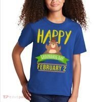 Happy Groundhog Day Respect The Groundhog Gift Kids T-Shirt thumb 2