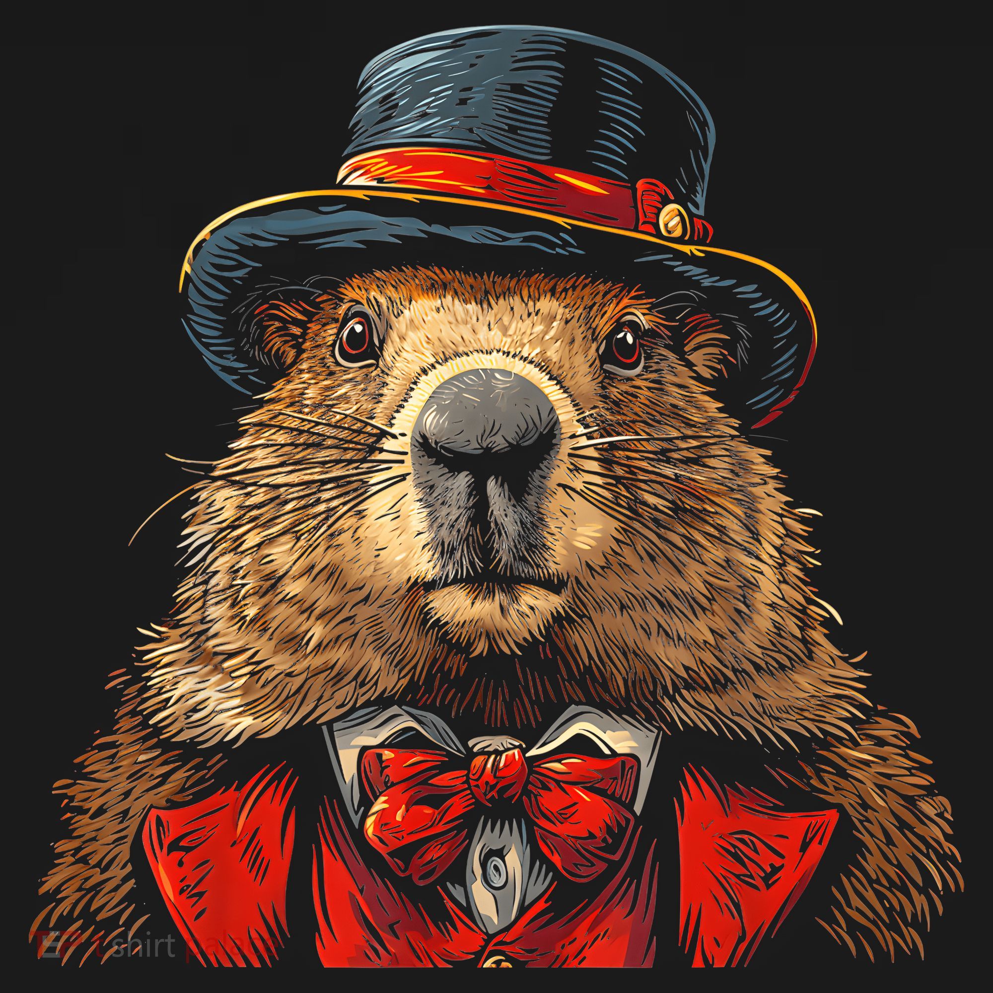 Happy Groundhog Day Ground Hog With Hat Animal Lover Sweatshirt
