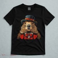 Happy Groundhog Day Ground Hog With Hat Animal Lover T-Shirt thumb 5