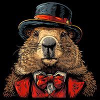 Happy Groundhog Day Ground Hog With Hat Animal Lover Coffee Mug thumb 5