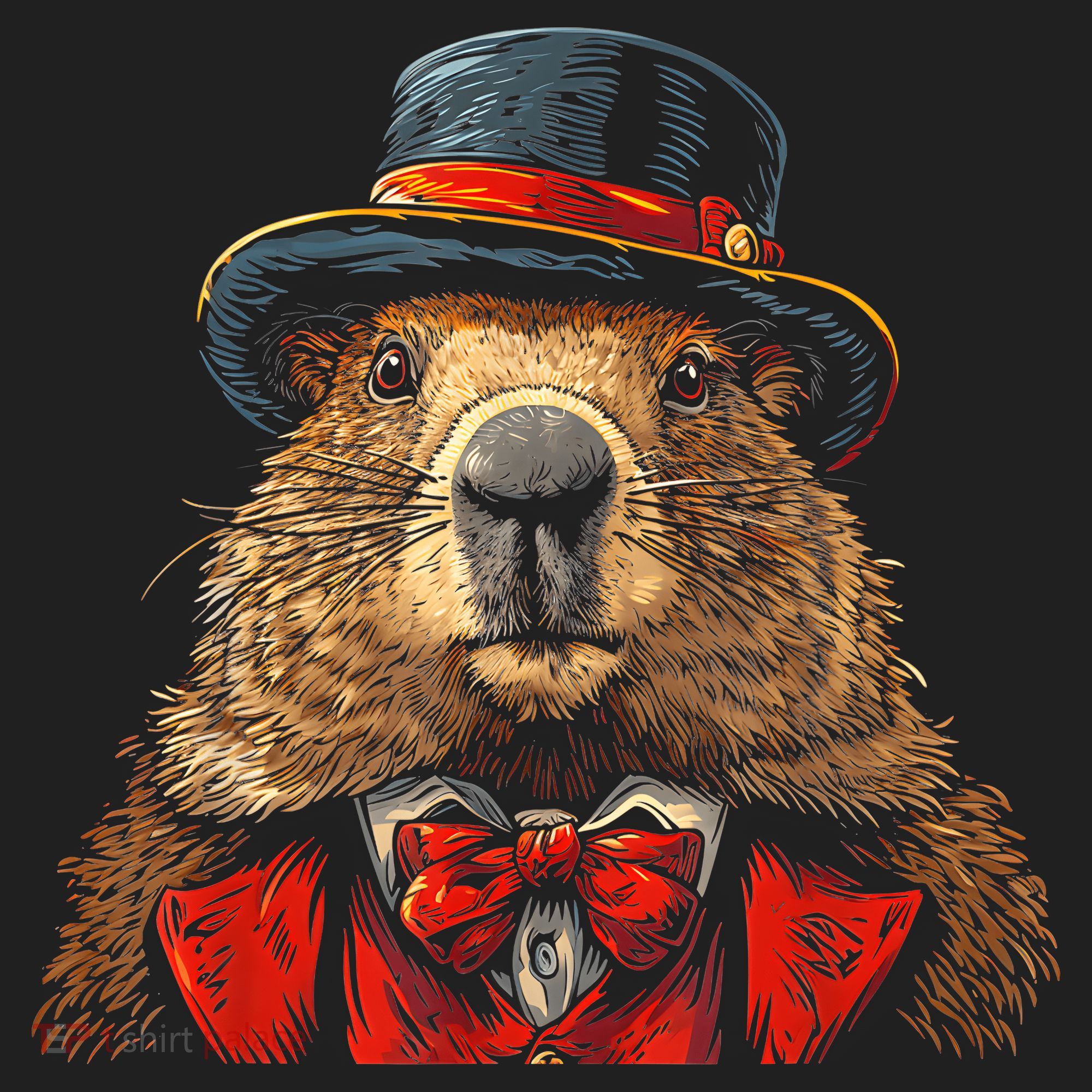 Happy Groundhog Day Ground Hog With Hat Animal Lover Beanie