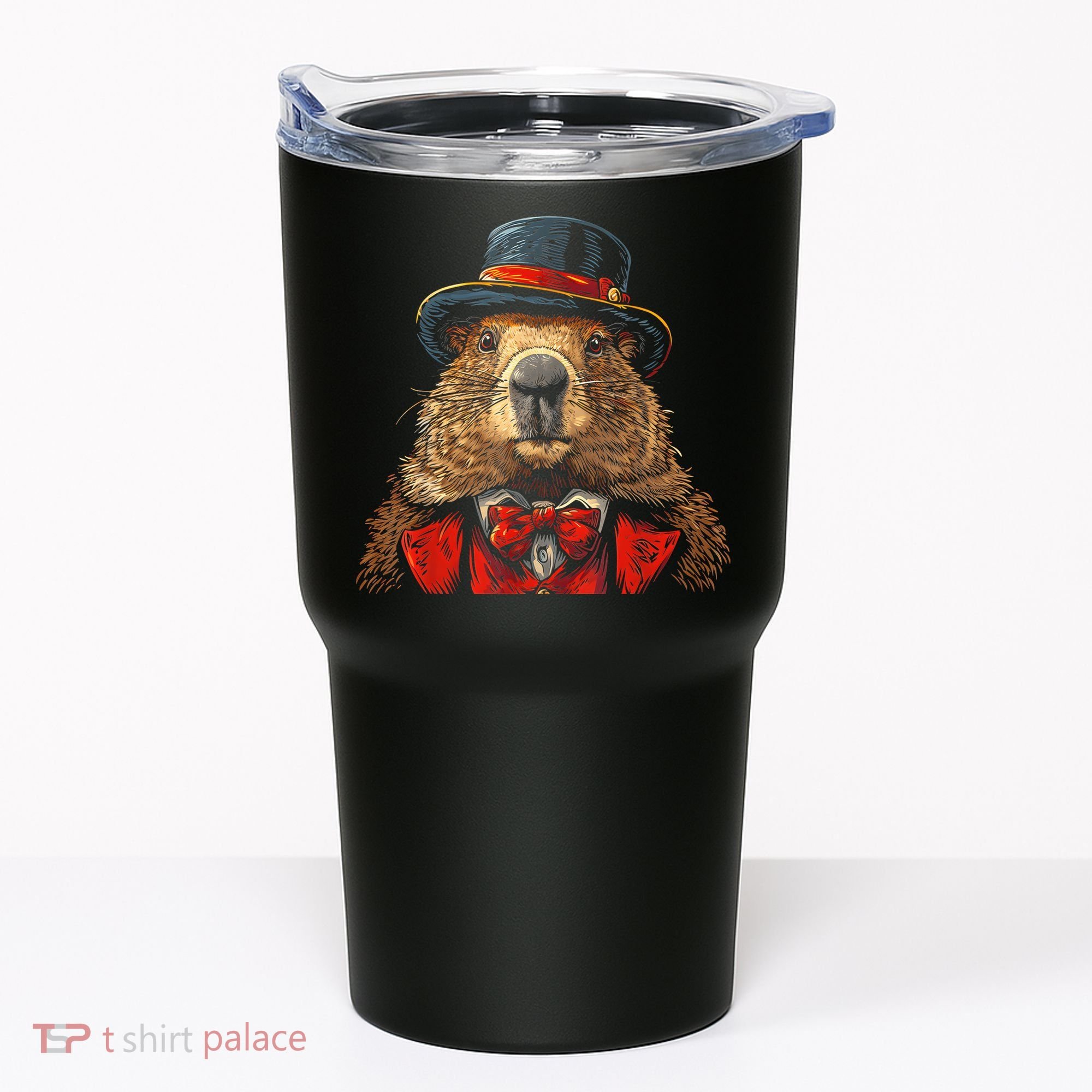 Happy Groundhog Day Ground Hog With Hat Animal Lover Tumbler