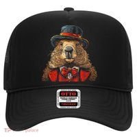 Happy Groundhog Day Ground Hog With Hat Animal Lover Hat thumb 0