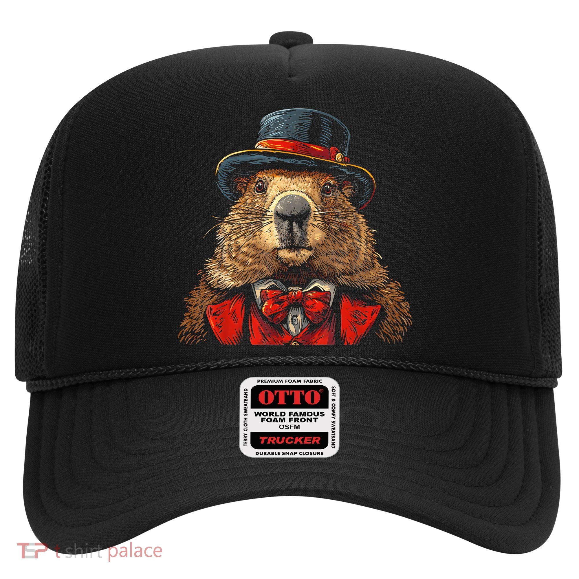 Happy Groundhog Day Ground Hog With Hat Animal Lover Hat