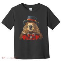 Happy Groundhog Day Ground Hog With Hat Animal Lover Toddler T-Shirt thumb 0