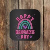 Happy Grandparents Day Funny Grandparents Day Gift Coaster thumb 0