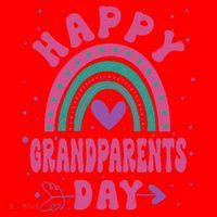 Happy Grandparents Day Funny Grandparents Day Gift Santa Hat thumb 1
