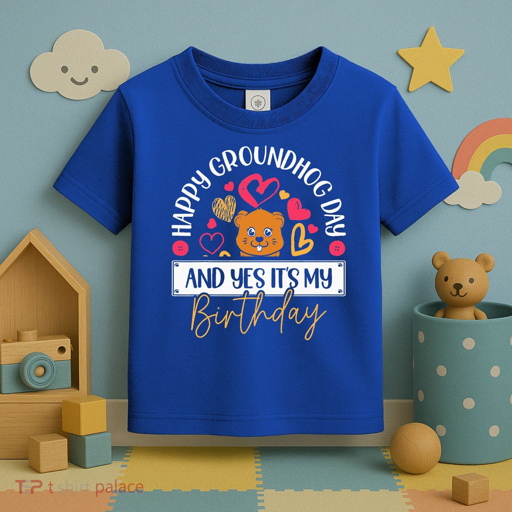 Happy Groundhog Day And Yes Its My Birthday Toddler T-Shirt