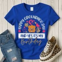 Happy Groundhog Day And Yes Its My Birthday Women's T-Shirt thumb 3