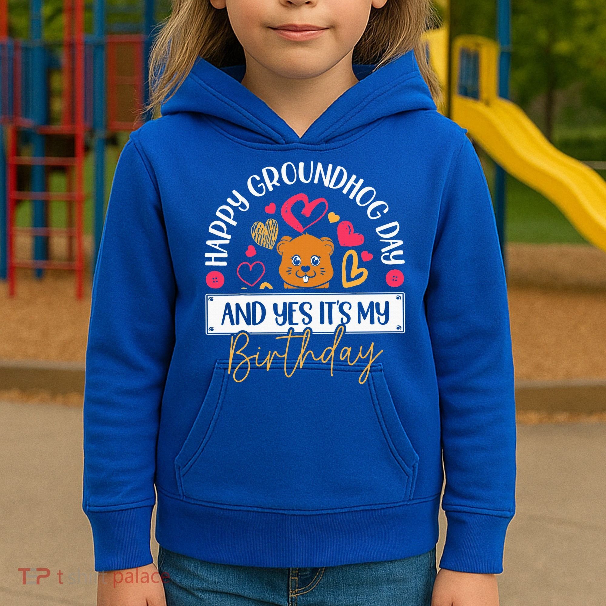 Happy Groundhog Day And Yes Its My Birthday Kids Hoodie