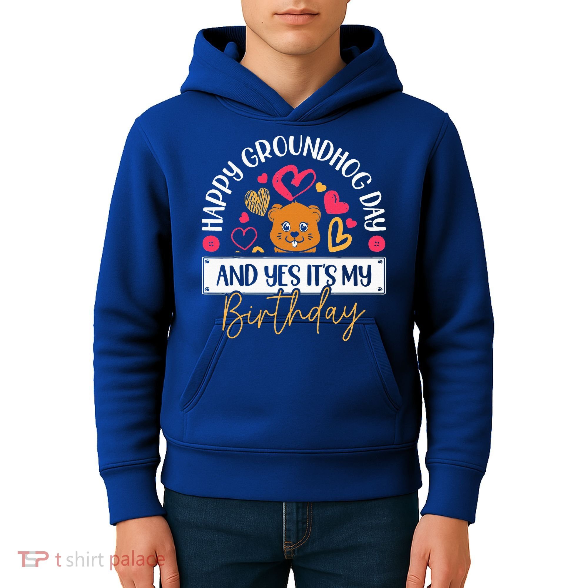 Happy Groundhog Day And Yes Its My Birthday Kids Hoodie