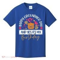 Happy Groundhog Day And Yes Its My Birthday Kids T-Shirt thumb 0