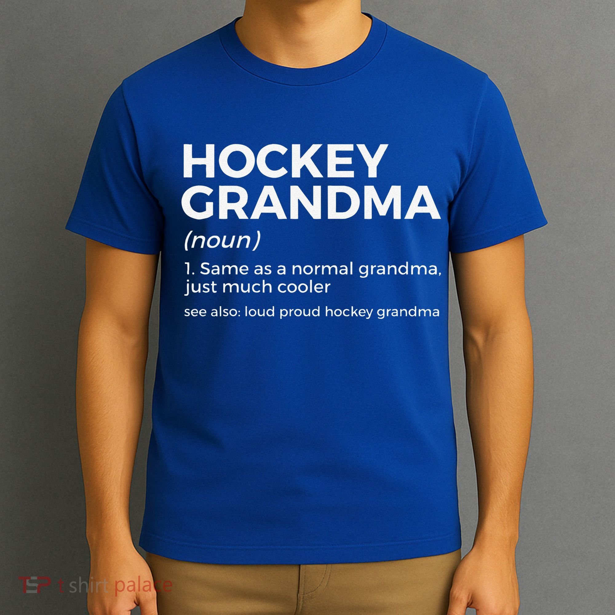 Hockey Grandma Definition Vintage Proud Hockey T-Shirt