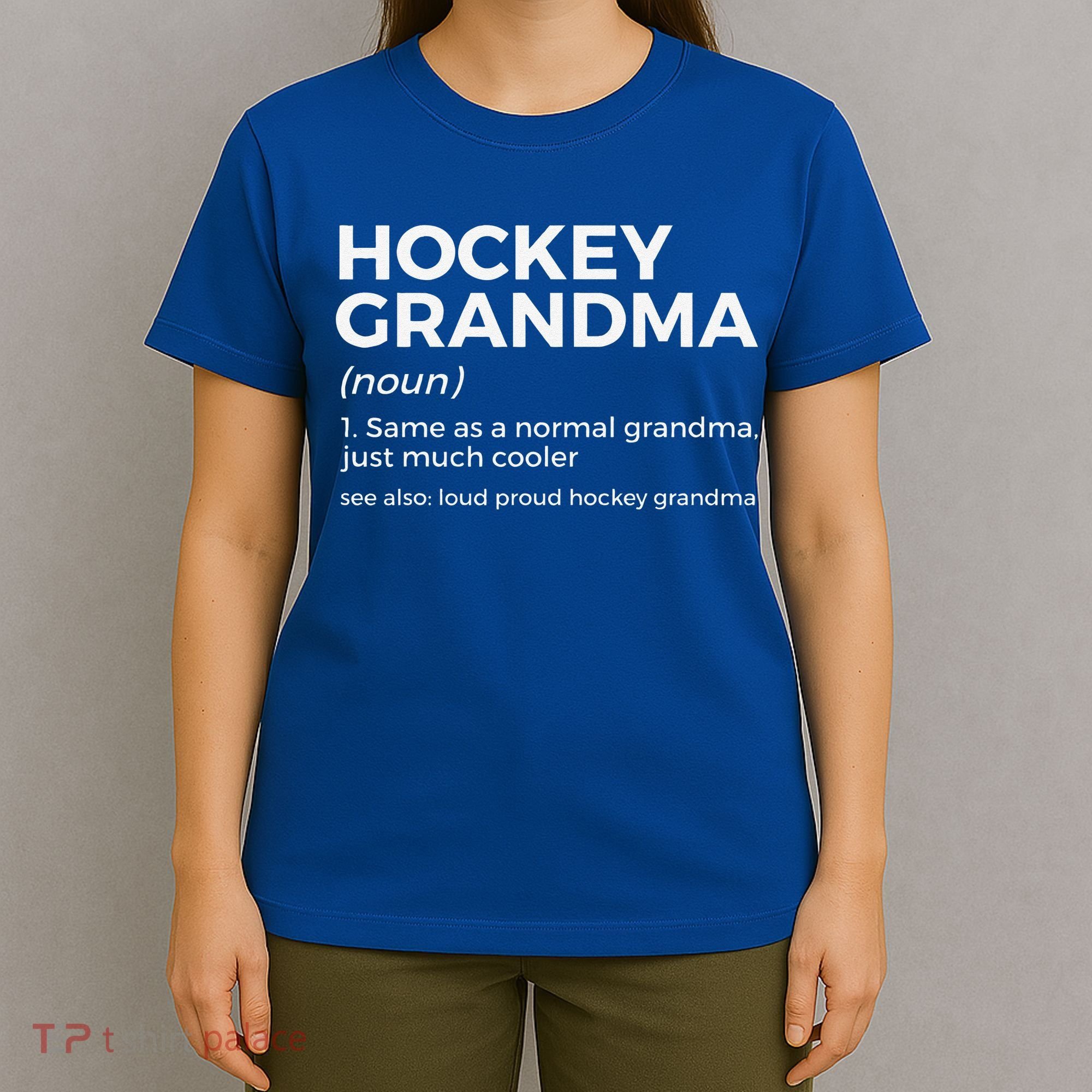 Hockey Grandma Definition Vintage Proud Hockey T-Shirt