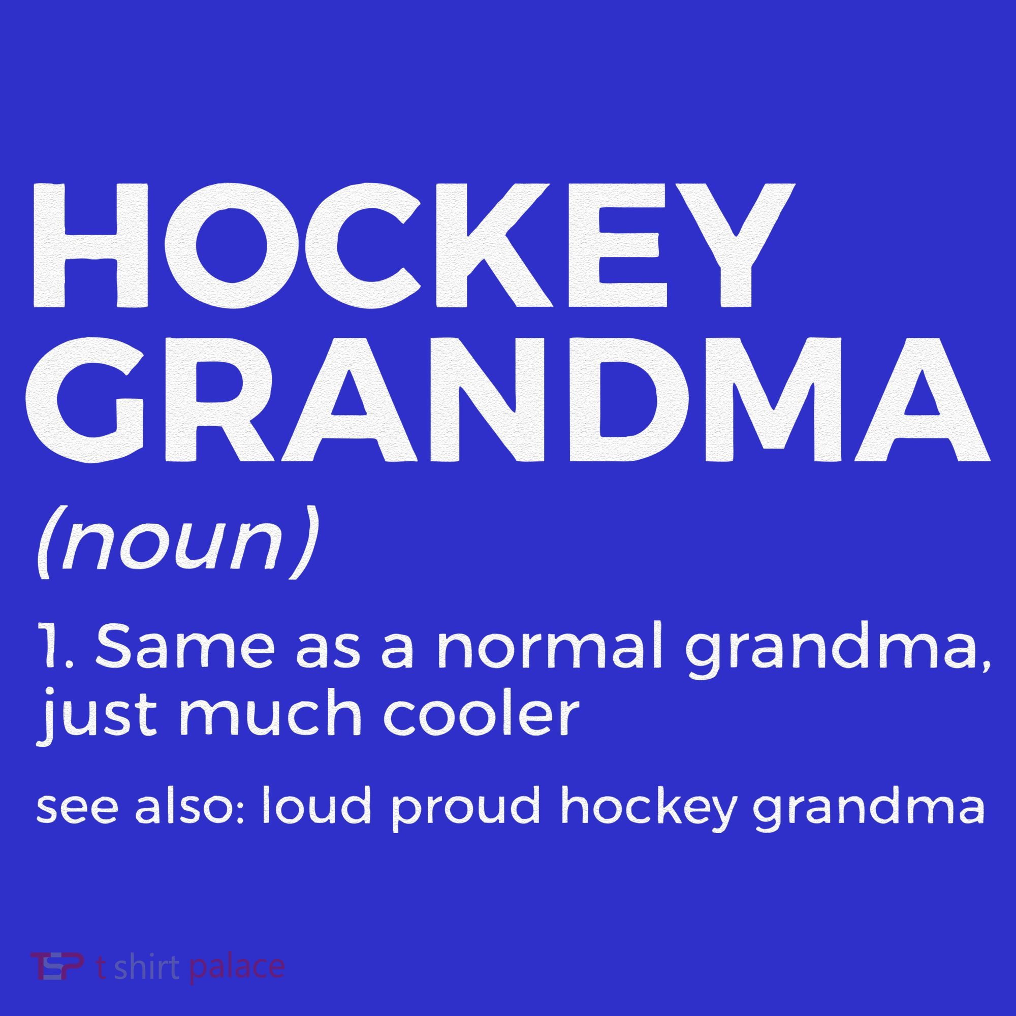 Hockey Grandma Definition Vintage Proud Hockey T-Shirt