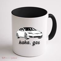 Haha Gas Electric Car Coffee Mug thumb 1