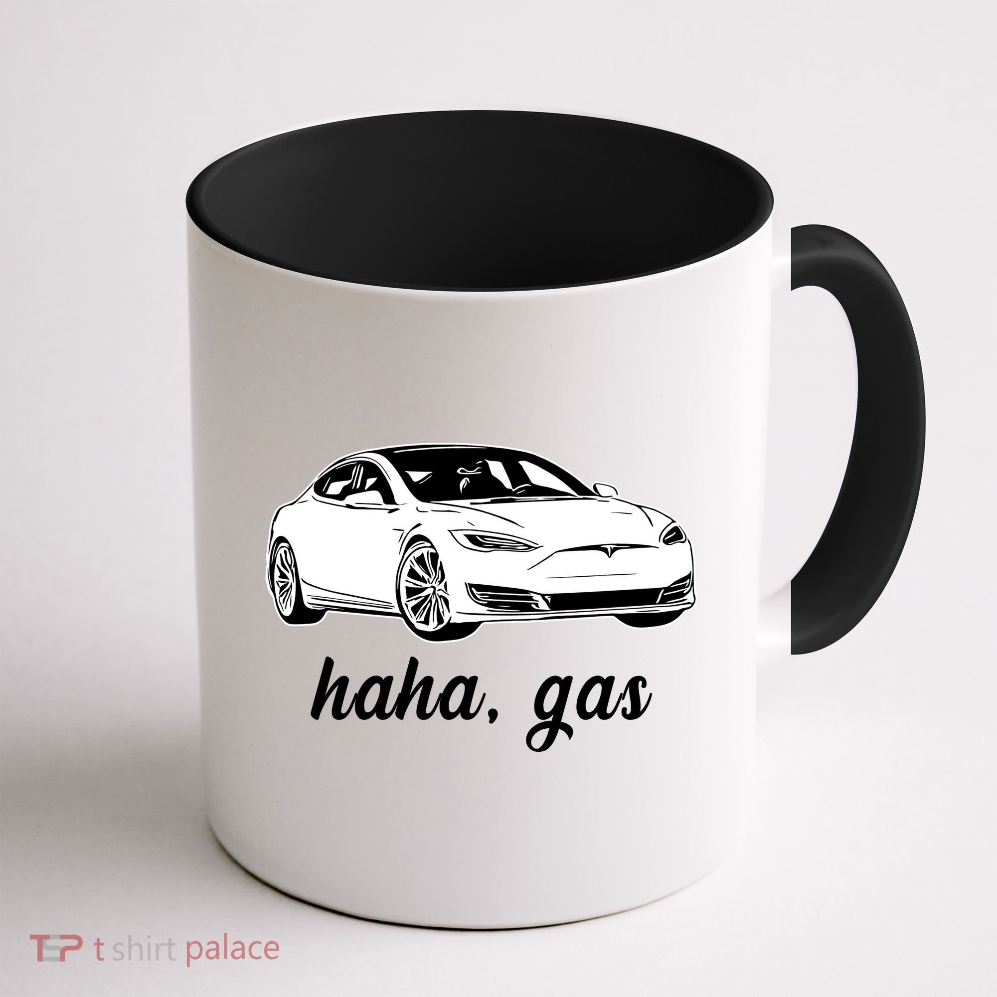 Haha Gas Electric Car Coffee Mug