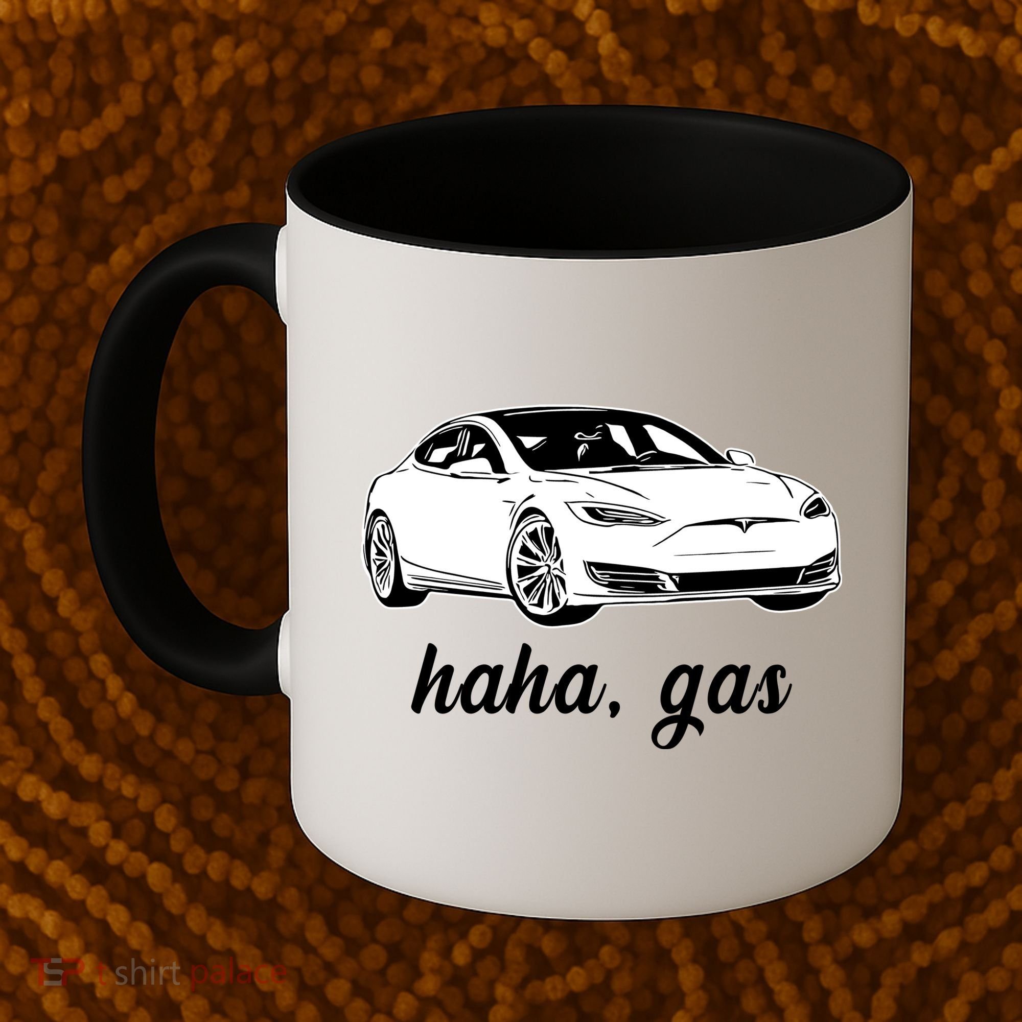 Haha Gas Electric Car Coffee Mug