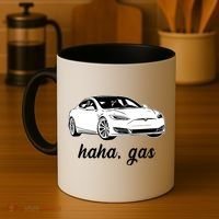 Haha Gas Electric Car Coffee Mug thumb 4