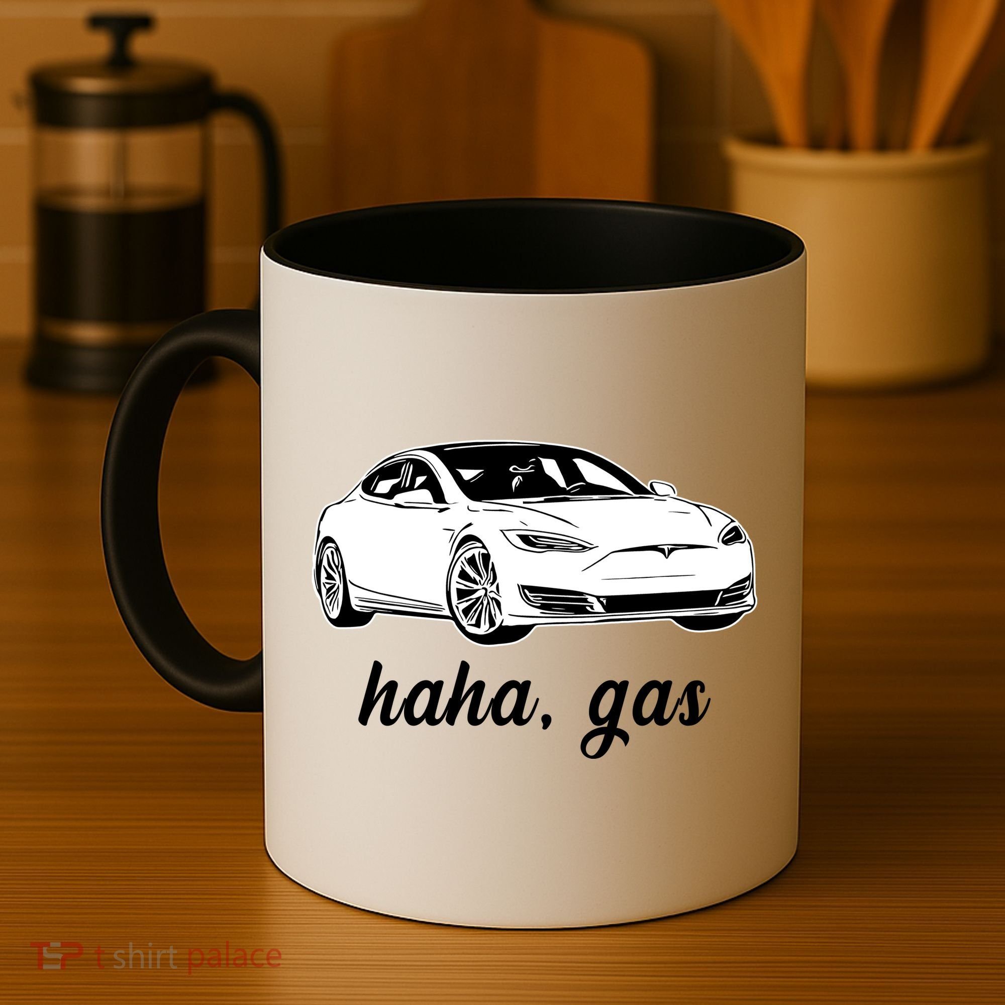 Haha Gas Electric Car Coffee Mug