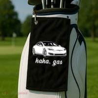 Haha Gas Electric Car Golf Towel thumb 2